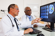 Radiologists interpreting test results