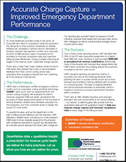 Accurate Charge Capture For Improved Emergency Department